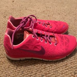 Hot Pink Nike Running Shoes